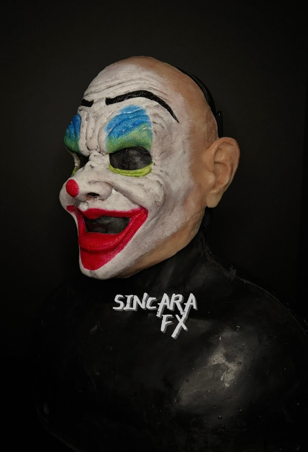 Motley Silicone Mask- Colorful Clown