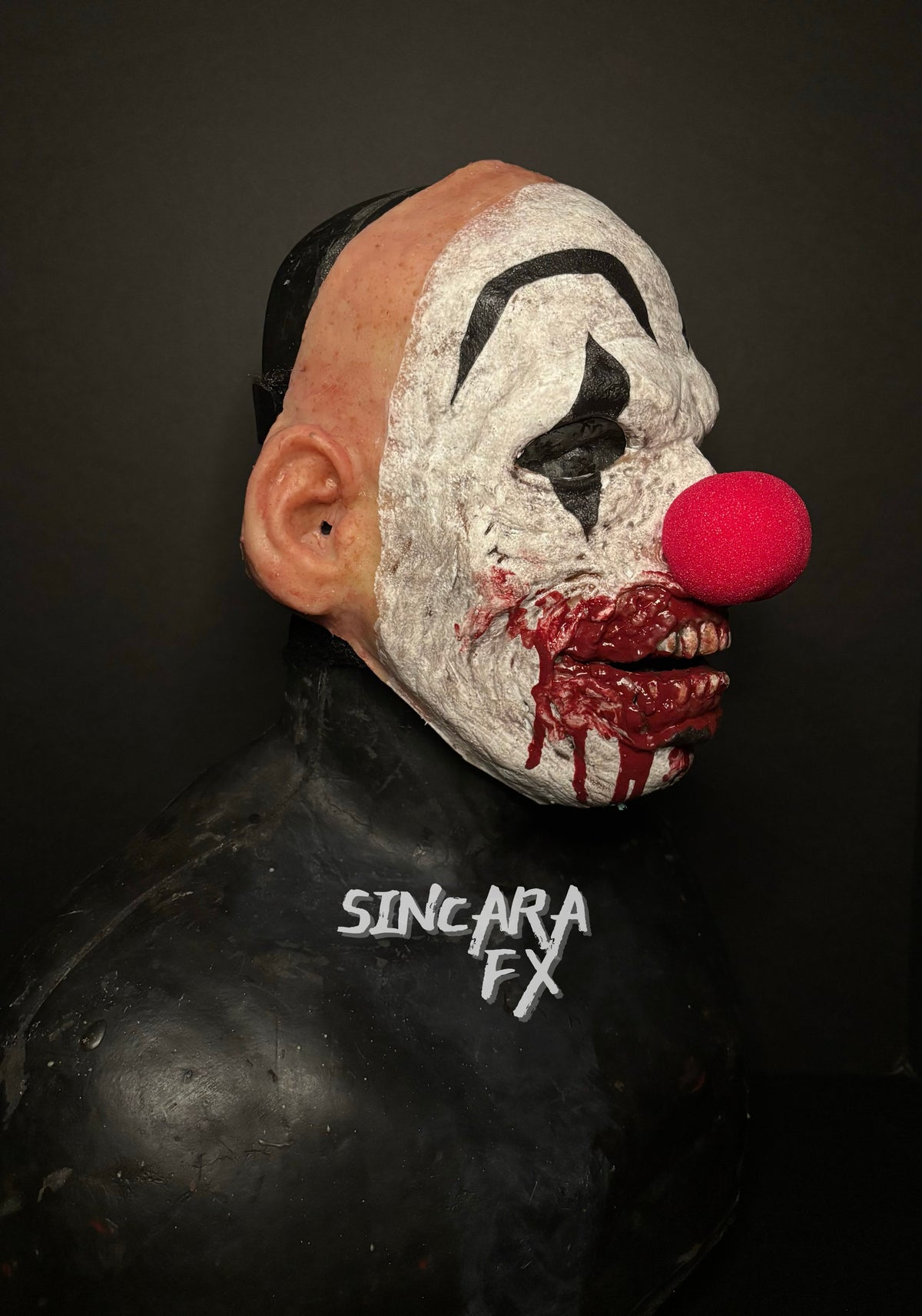 Living Dead Zombie Silicone Mask- Clown