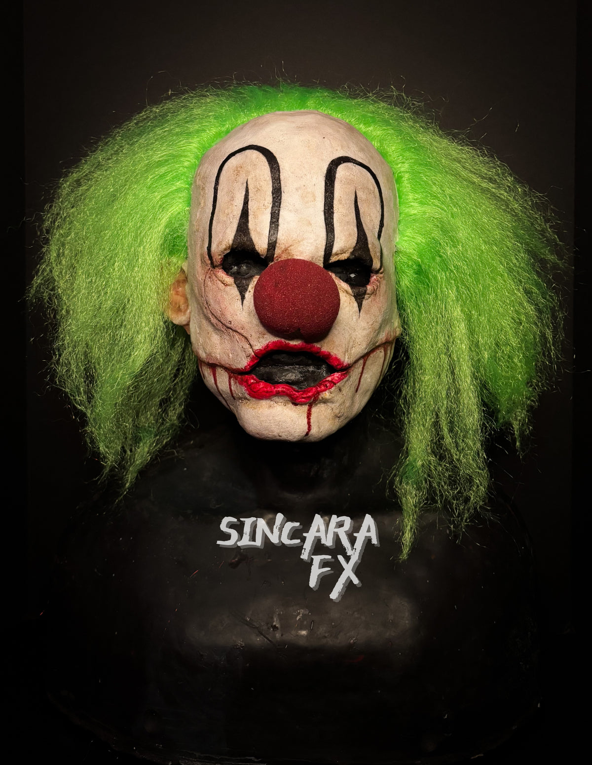 Verdugo Silicone Mask- Green Clown