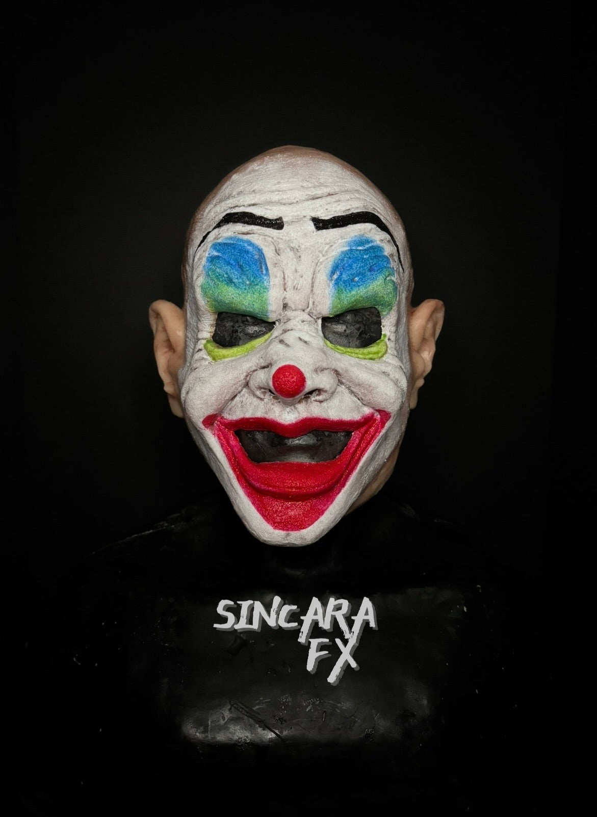 Motley Silicone Mask- Colorful Clown