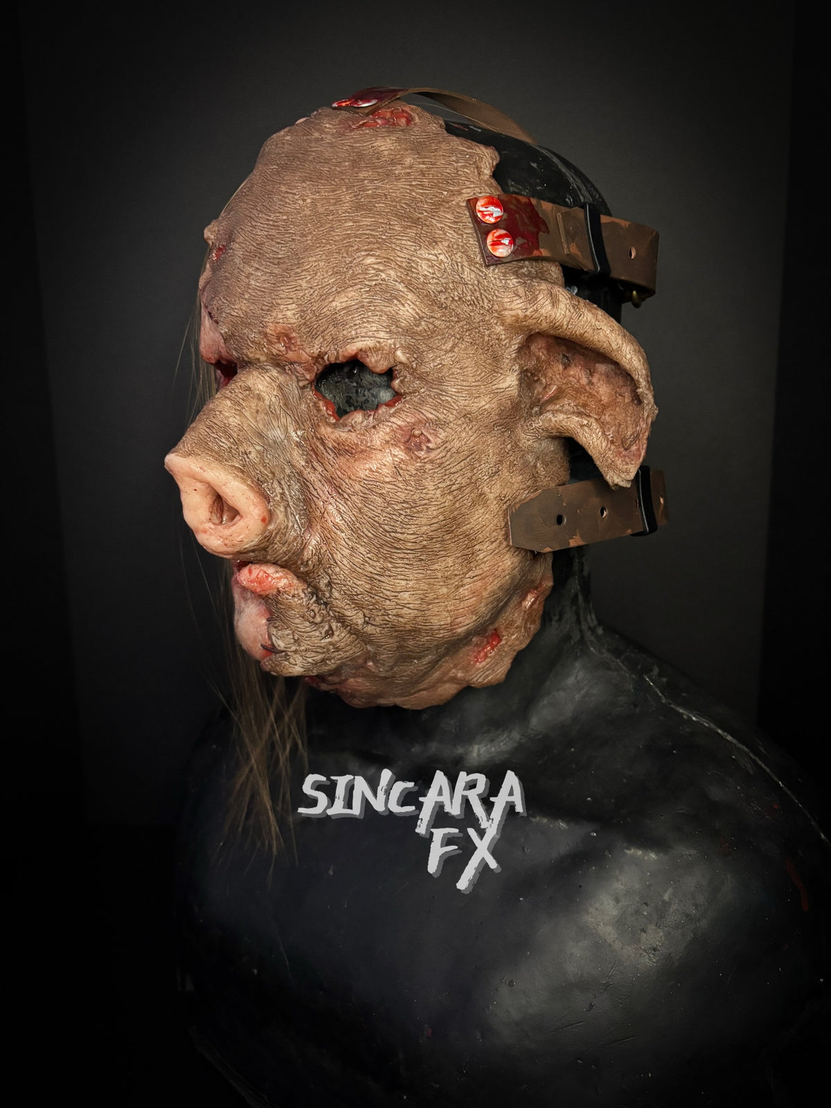 Wiggum Silicone Mask- With Stringy Hair