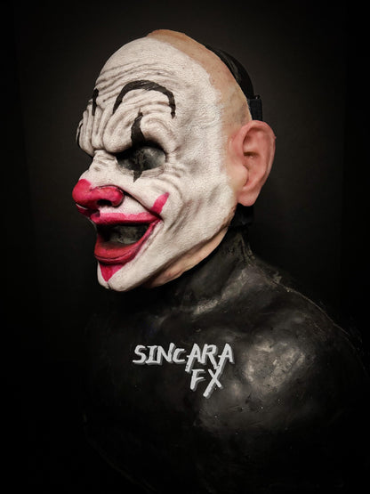 Motley Silicone Mask- Red Clown