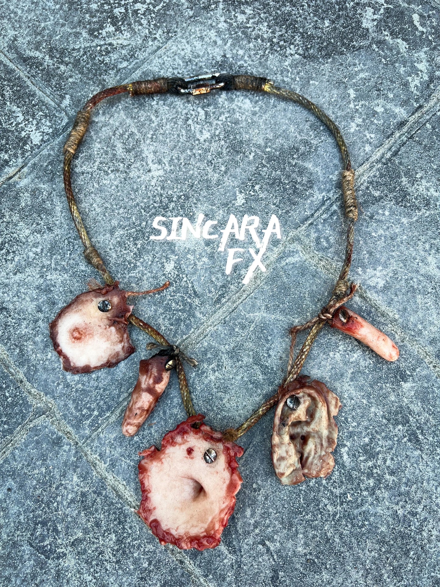 Silicone Body Parts Keepsake Necklace