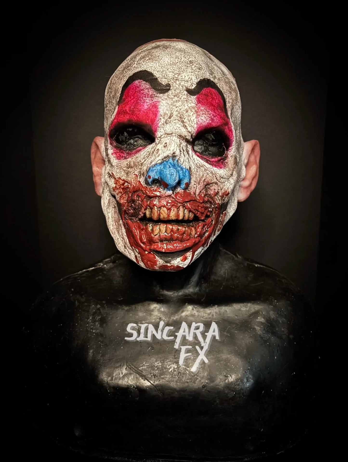 Living Dead Zombie Silicone Mask- Clown