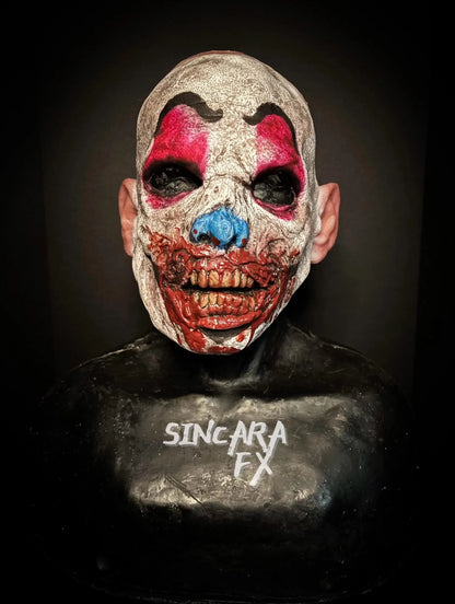Living Dead Zombie Silicone Mask- Clown