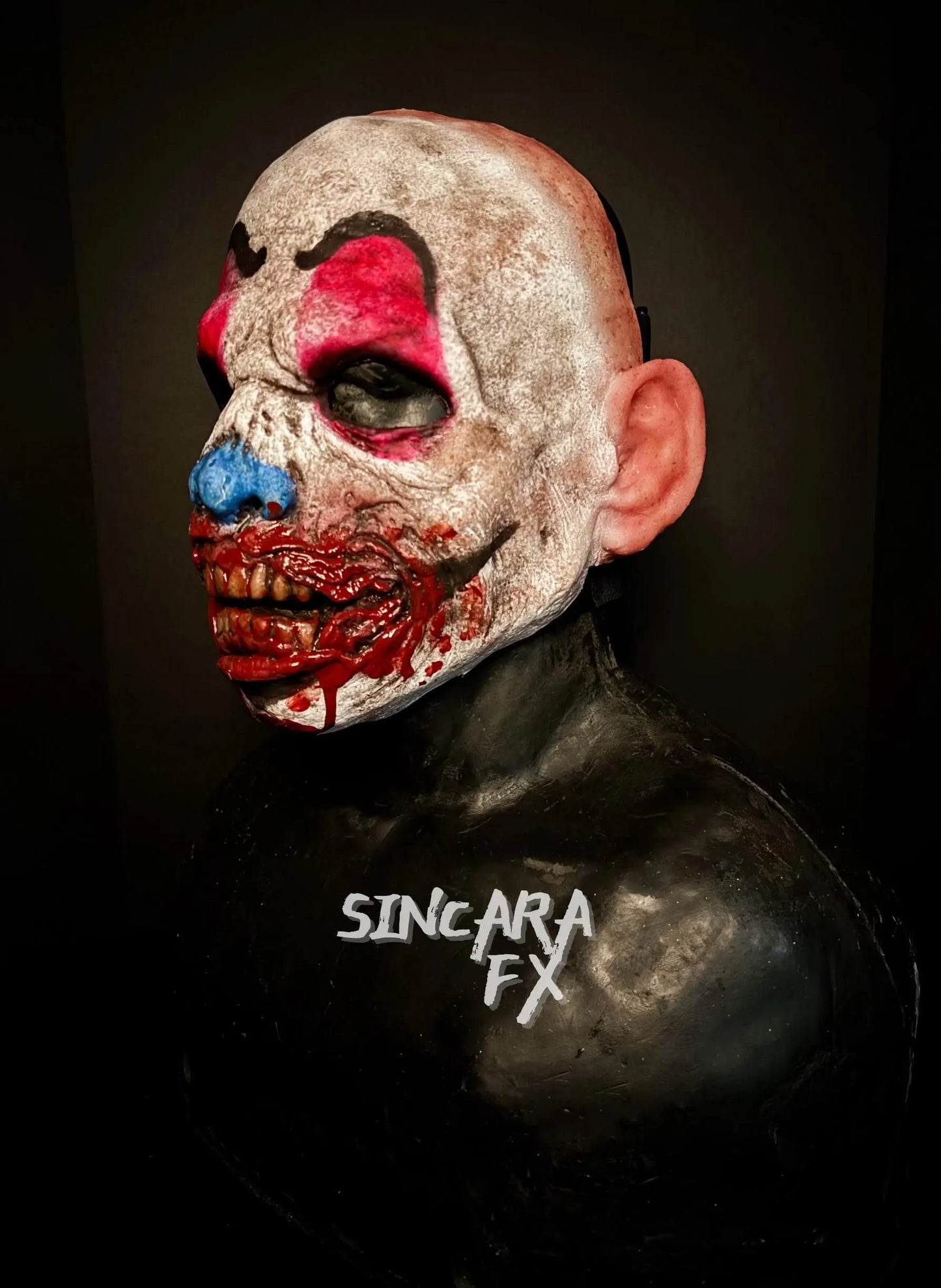 Living Dead Zombie Silicone Mask- Clown